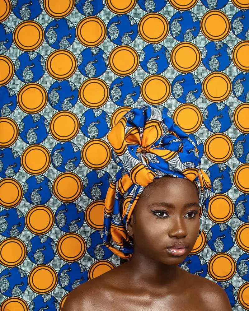 Foulard de tête en wax