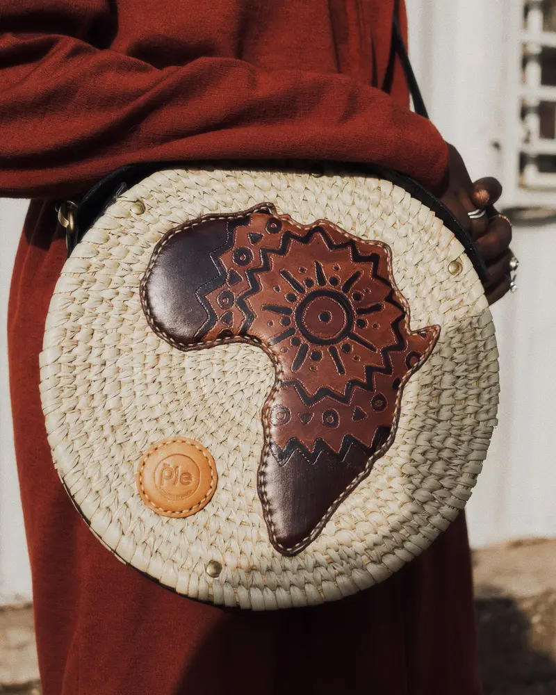 Sac rond tressé