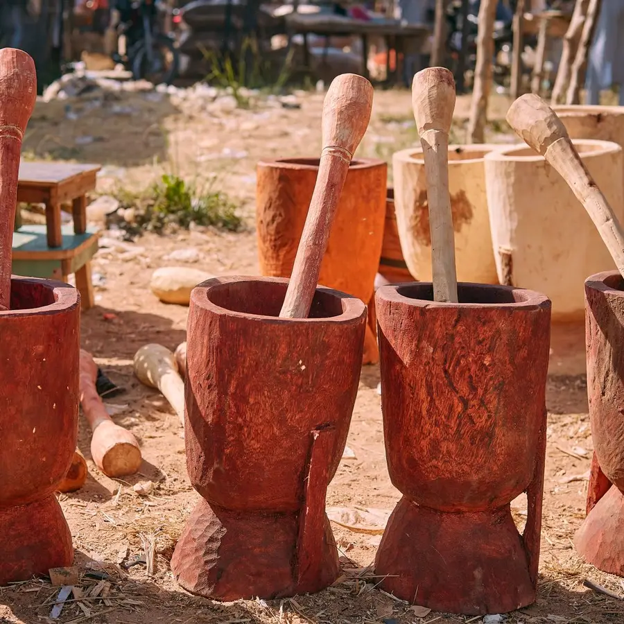 Photo 3 sur 3, Mortier et pilon en bois